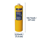 12x Map-Plus Gas Cylinder 453g - Plastic Plumb