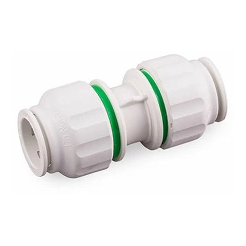 15mm Push-Fit Equal Straight Connector - Plastic Plumb