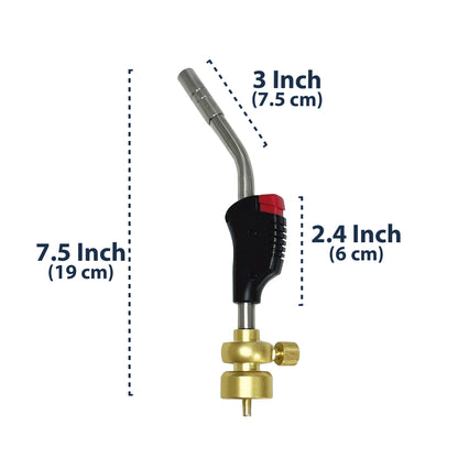 Quick Fire Blow Torch and 1x Mapp Gas - Plastic Plumb