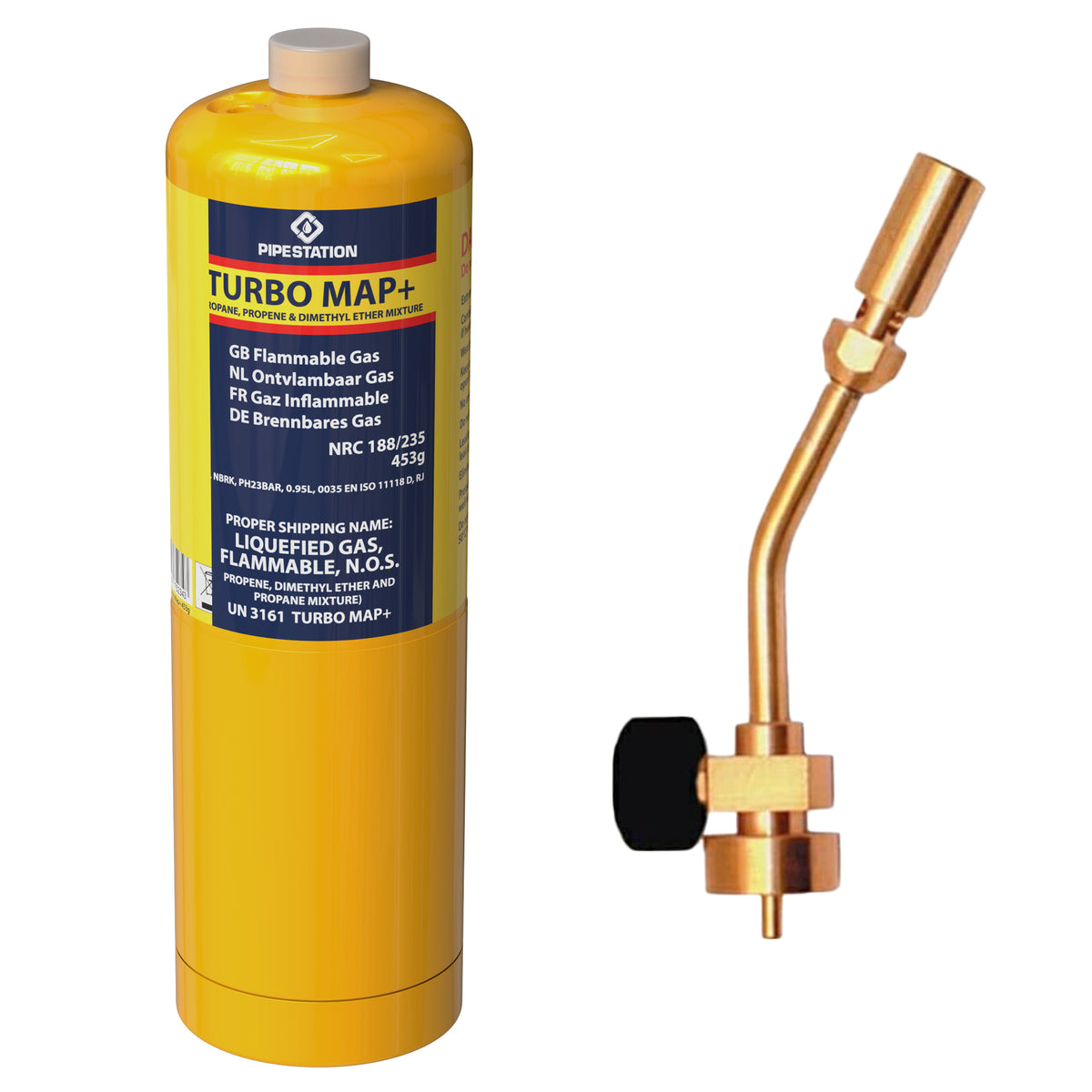 Mapp Gas + ProFire Torch Pack - Plastic Plumb