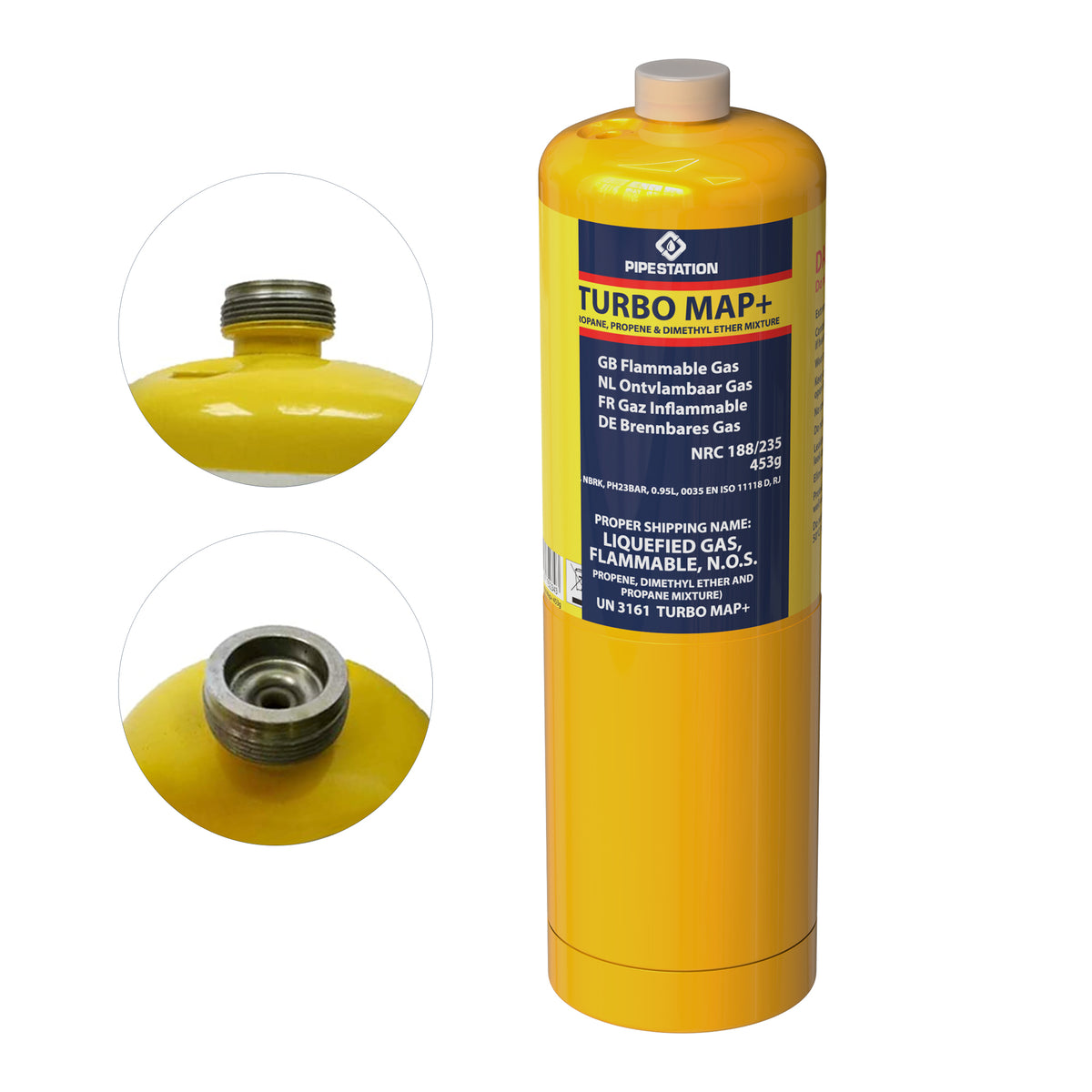 Map-Plus Gas Cylinder 453g - Plastic Plumb