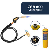 Mapp Gas Torch and Mapp Gas bottle pack - product highlights