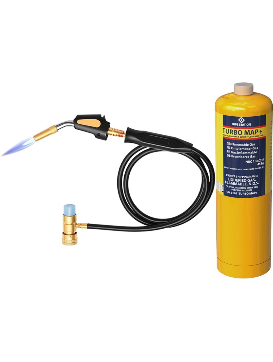 Mapp Gas Hose Blow Torch and Mapp Gas bottle pack