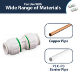 15mm Push-Fit Equal Straight Connector - Plastic Plumb