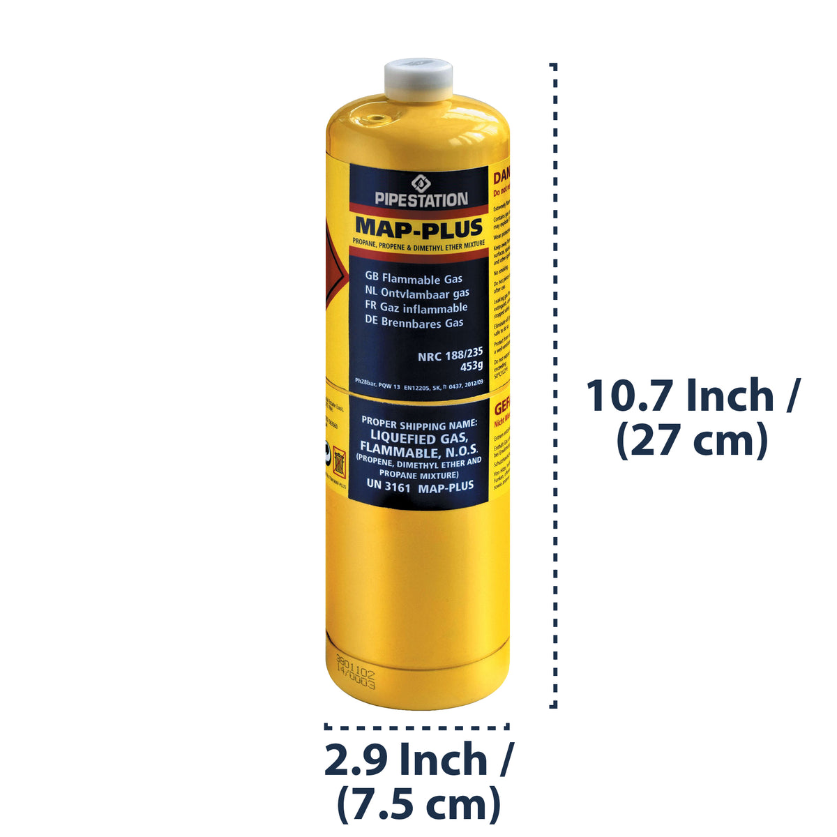 Super Total Fire Blow Torch and 2x Mapp Gas - Plastic Plumb