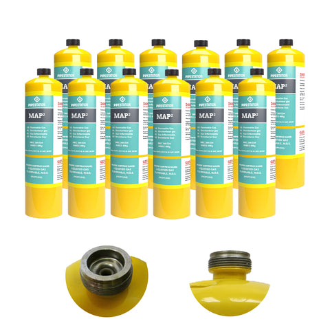 Map+ Gas cylinder bulk pack of 12