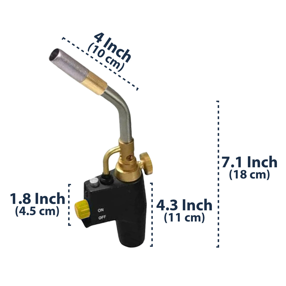 Super Total Fire Blow Torch and 2x Mapp Gas - Plastic Plumb